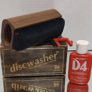 Vintage Discwasher D4 Vinyl Record Cleaning Kit Retro Vinyl Care Collectible
